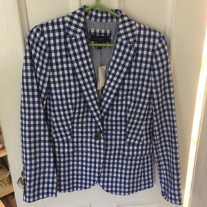 NWT J Crew Gingham blazer / size 4